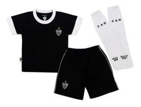 Conjunto Infantil Atlético MG Uniforme Artilheiro Oficial Conjunto Infantil Atlético MG Uniforme Artilheiro Oficial