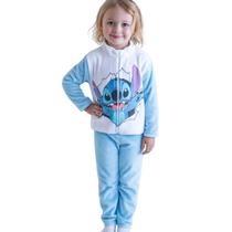 Conjunto Infantil Azul Peluciado com Estampa Divertida