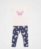 Conjunto Infantil Babado Borboletas Marisa Tam 4 a 10-30011
