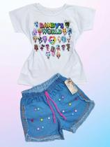 Conjunto infantil babylook dandys world.