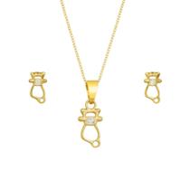 Conjunto Infantil - Banhado em ouro 18k