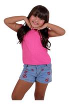 Conjunto infantil básico mini diva menina casual simples jeans