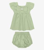Conjunto Infantil Bata Com Calcinha Trick Nick Verde