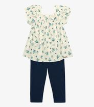 Conjunto Infantil Bata Com Legging Trick Nick Bege