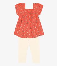 Conjunto Infantil Bata Com Legging Trick Nick Laranja