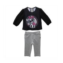 Conjunto Infantil Bata e Calça de Moletom Strech
