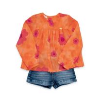 Conjunto Infantil Bata M/L + Shorts Ser Garota 6826 Conjunto Infantil Bata M/L + Shorts Ser Garota 6826