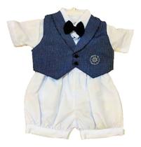 Conjunto Infantil Bebê Batizado Gravata Borboleta E Bordado Conjunto Infantil Bebê Batizado Gravata Borboleta E Bordado