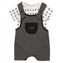 Conjunto Infantil Bebê com Macacão e Body Tholokko