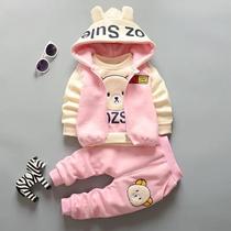 Conjunto Infantil Bebê De Moletom Frio Inverno 3 Peças Calça Camisa e Blusa Cores Diversas Conjunto Infantil Bebê De Moletom Frio Inverno 3 Peças Calça Camisa e Blusa Cores Diversas