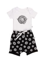 Conjunto Infantil Bebe Estampa Ninho Preto Tam P ao GG Conjunto Infantil Bebe Estampa Ninho Preto Tam P ao GG