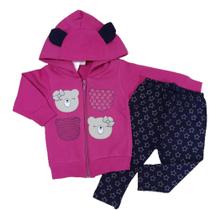 Conjunto Infantil Bebe Flanelado Ursinha 13816