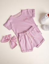 Conjunto Infantil Bebê Meninas Elegante Iogurte Conjunto Infantil Bebê Meninas Elegante Iogurte