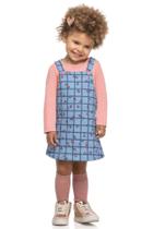 Conjunto Infantil Bebê Salopete E Blusa Oncinha Elian