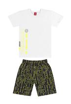 Conjunto Infantil Bermuda e Camiseta Bee Loop