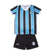 Conjunto Infantil Betel Grêmio Tricolor Menino Azul/Preto