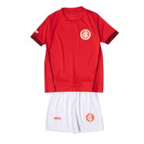 Conjunto Infantil Betel Inter II Malha Vermelho/Branco