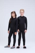 Conjunto infantil blusa + calça térmica preta Conjunto infantil blusa + calça térmica preta