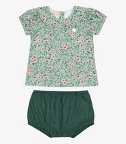 Conjunto Infantil Blusa Com Calcinha Trick Nick Verde