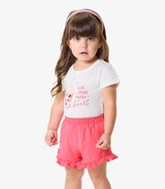 Conjunto Infantil Blusa Com Ciclista Rovi Kids Bege