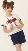 Conjunto infantil blusa com estampa "College"