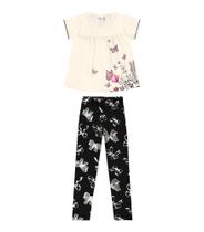 Conjunto Infantil Blusa Com Legging Rovi Kids Preto - Rovitex Kids Conjunto Infantil Blusa Com Legging Rovi Kids Preto - Rovitex Kids