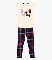 Conjunto Infantil Blusa Com Legging Trick Nick Azul