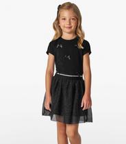 Conjunto Infantil Blusa com Saia Trick Nick Preto Conjunto Infantil Blusa com Saia Trick Nick Preto