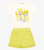 Conjunto Infantil Blusa Com Saia Trick Nick Verde