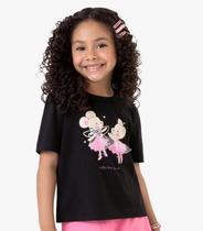 Conjunto Infantil Blusa com Shorts Rovi Kids Preto Conjunto Infantil Blusa com Shorts Rovi Kids Preto