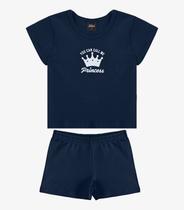 Conjunto Infantil Blusa com Shorts Select Azul