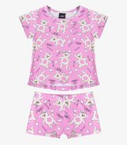 Conjunto Infantil Blusa com Shorts Select Rosa