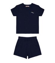 Conjunto Infantil Blusa Com Shorts Trick Nick Azul