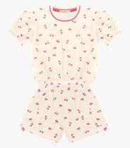 Conjunto Infantil Blusa Com Shorts Trick Nick Bege