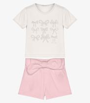 Conjunto Infantil Blusa Com Shorts Trick Nick Bege Conjunto Infantil Blusa Com Shorts Trick Nick Bege