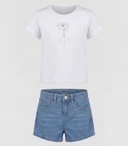 Conjunto Infantil Blusa com Shorts Trick Nick Branco
