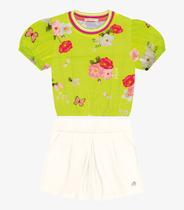 Conjunto Infantil Blusa Com Shorts Trick Nick Verde