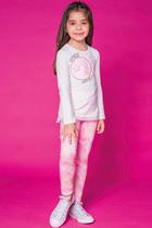 Conjunto Infantil Blusa Cotton Emoji Lovely e Legging - Infanti