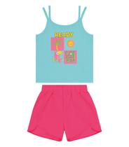 Conjunto Infantil Blusa De Alça E Shorts Rovi Kids Azul