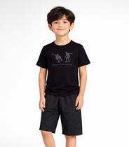 Conjunto Infantil Blusa E Bermuda Menino Select Preto Conjunto Infantil Blusa E Bermuda Menino Select Preto