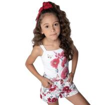 Conjunto Infantil Blusa e Short 88683 - Malwee Carinhoso