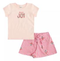 Conjunto infantil blusa e short Joy - Elian