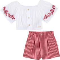 Conjunto Infantil Blusa e Shorts Nini Bambini N6308 Conjunto Infantil Blusa e Shorts Nini Bambini N6308