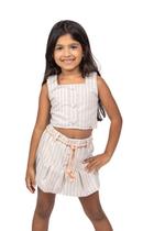 Conjunto Infantil Blusa e Shorts Saia Ser Garota 7770 Conjunto Infantil Blusa e Shorts Saia Ser Garota 7770