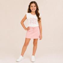 Conjunto Infantil Blusa e Shorts Saia Somnii 32630104 Conjunto Infantil Blusa e Shorts Saia Somnii 32630104