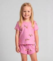 Conjunto Infantil Blusa e Shorts Select Rosa