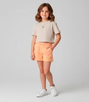 Conjunto Infantil Blusa e Shorts Trick Nick Bege Conjunto Infantil Blusa e Shorts Trick Nick Bege