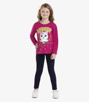 Conjunto infantil blusa manga longa com calça rovitex kids