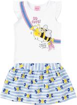 Conjunto Infantil Blusa + Saia Dila 03555 Conjunto Infantil Blusa + Saia Dila 03555