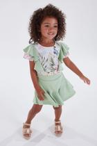Conjunto Infantil Blusa + Saia Kiki Xodó 2400010 Conjunto Infantil Blusa + Saia Kiki Xodó 2400010
